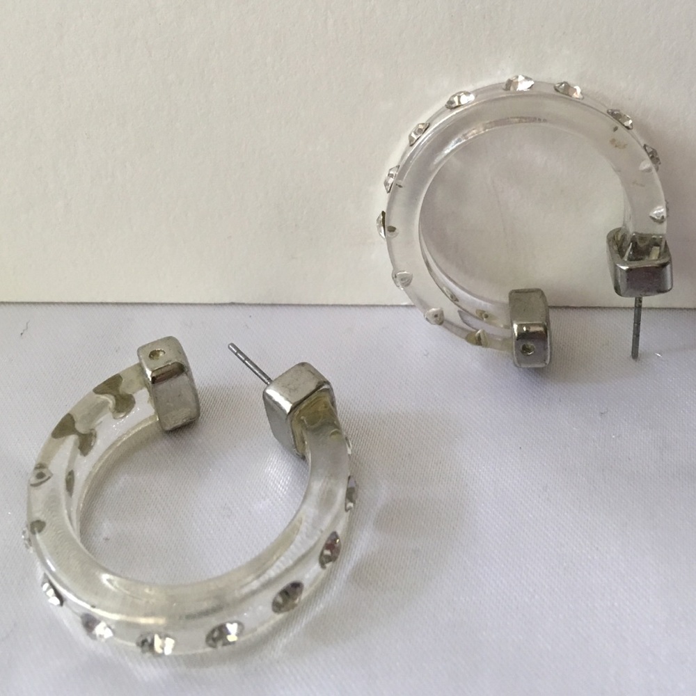 Vintage lucite earrings